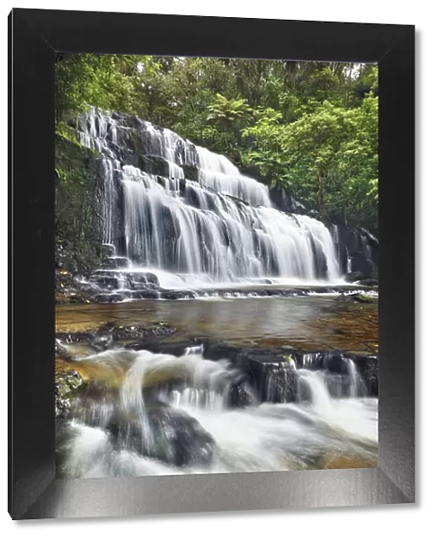 Waterfall - New Zealand, South Island, Otago, Clutha, Catlins, Owaka, Purakaunui Falls