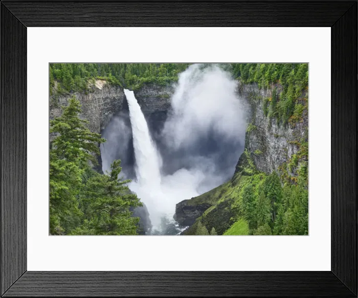 Framed Print : Waterfall Helmcken Falls - Canada, British Columbia, Thompson-Nicola, Clearwater Framed Print : Waterfall Helmcken Falls - Canada, British Columbia, Thompson-Nicola, Clearwater