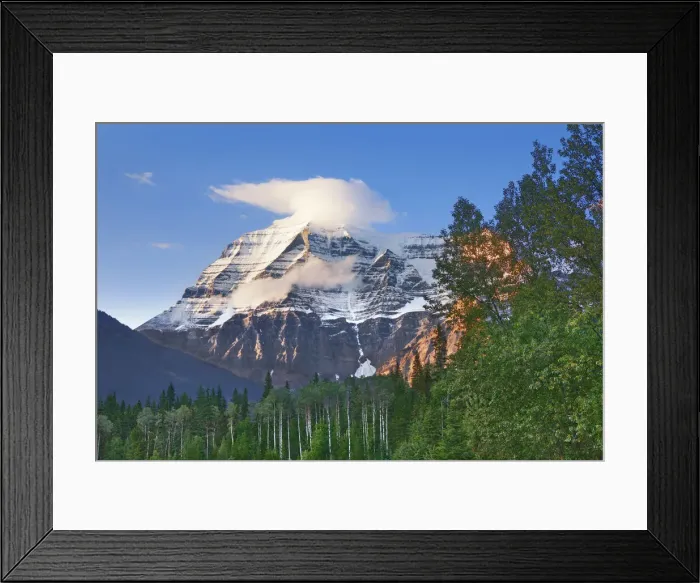 Framed Print : Mountain landscape at Mount Robson - Canada, British Columbia, Fraser-Fort George Framed Print : Mountain landscape at Mount Robson - Canada, British Columbia, Fraser-Fort George