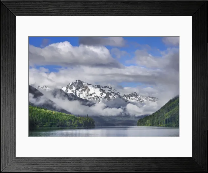 Framed Print : Mountain landscape with Joffre Peak at Duffey Lake - Canada, British Columbia Framed Print : Mountain landscape with Joffre Peak at Duffey Lake - Canada, British Columbia