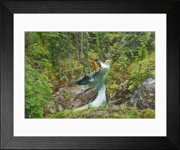 Framed Print : Brook gorge in Maligne Canyon - Canada, Alberta, Jasper National Park Framed Print : Brook gorge in Maligne Canyon - Canada, Alberta, Jasper National Park