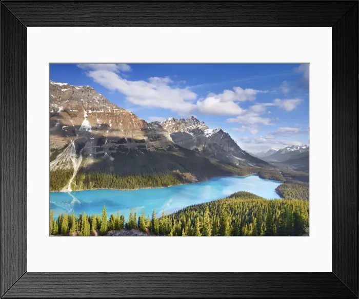 Framed Print : Mountain landscape with Mount Patterson at Peyto Lake - Canada, Alberta Framed Print : Mountain landscape with Mount Patterson at Peyto Lake - Canada, Alberta