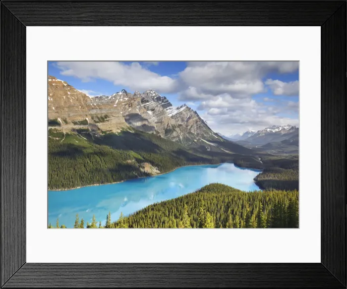 Framed Print : Mountain landscape with Mount Patterson at Peyto Lake - Canada, Alberta Framed Print : Mountain landscape with Mount Patterson at Peyto Lake - Canada, Alberta