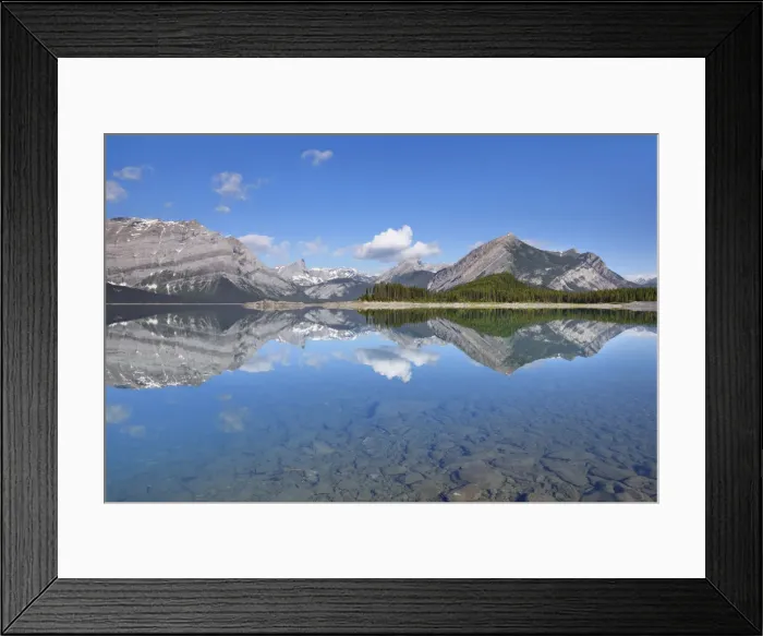 Framed Print : Mountain impression at Upper Kananaskis Lake - Canada, Alberta, Kananaskis Country Framed Print : Mountain impression at Upper Kananaskis Lake - Canada, Alberta, Kananaskis Country