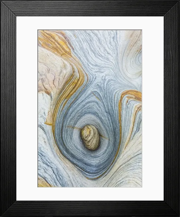 Framed Print : Natural Rock Pattern, Northumberland Coast, England Framed Print : Natural Rock Pattern, Northumberland Coast, England