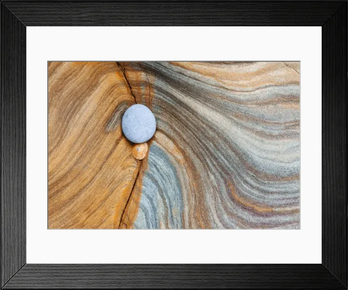 Framed Print : Natural Rock Pattern, Northumberland Coast, England Framed Print : Natural Rock Pattern, Northumberland Coast, England