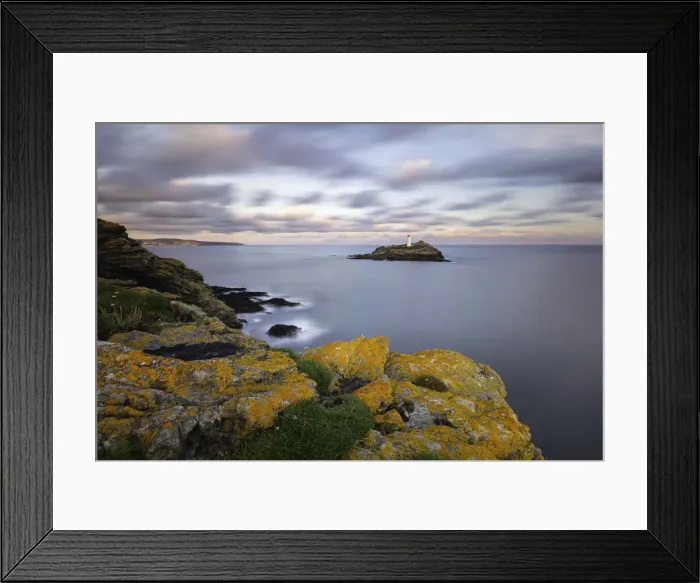 Framed Print : Godrevy Lighthouse from Godrevy Point, St, Ives Bay, Cornwall, England, UK Framed Print : Godrevy Lighthouse from Godrevy Point, St, Ives Bay, Cornwall, England, UK