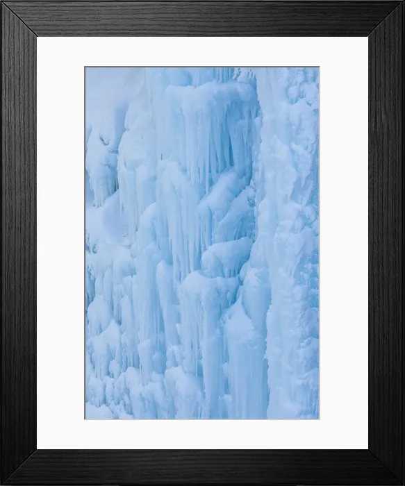 Framed Print : Frozen waterfall, Shiretoko National Park, Hokkaido, Japan Framed Print : Frozen waterfall, Shiretoko National Park, Hokkaido, Japan