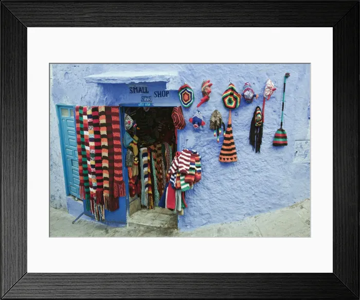 Framed Print : Souvenir shop, Chefchaouen Medina, Morocco Framed Print : Souvenir shop, Chefchaouen Medina, Morocco
