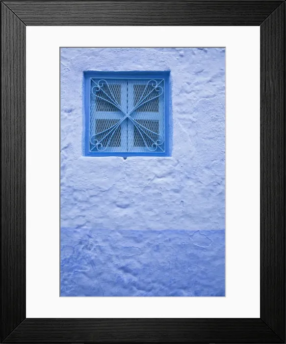 Framed Print : Blue window, Chefchaouen, Morocco, North Africa Framed Print : Blue window, Chefchaouen, Morocco, North Africa