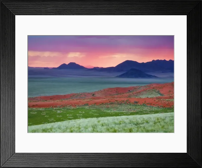 Framed Print : Sunset in Wolvedans, namibiaRand Reserve, Namibia, Africa