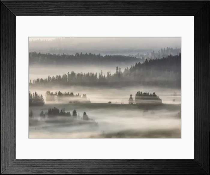 Framed Print : Misty dawn over the Pieniny Mountains, Poland Framed Print : Misty dawn over the Pieniny Mountains, Poland
