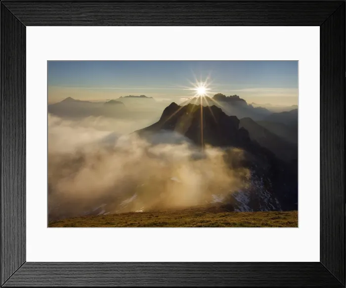 Framed Print : View from Mangrt Pass towards the Julian Alps looking from Slovenia towards the Italy Framed Print : View from Mangrt Pass towards the Julian Alps looking from Slovenia towards the Italy