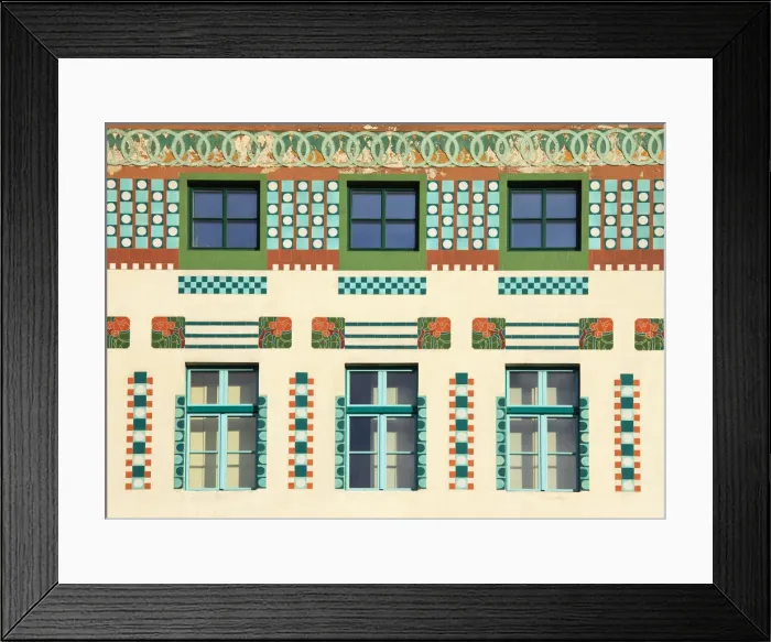 Framed Print : Ornate building facade, Preseren Square, Ljubljana, Slovenia Framed Print : Ornate building facade, Preseren Square, Ljubljana, Slovenia