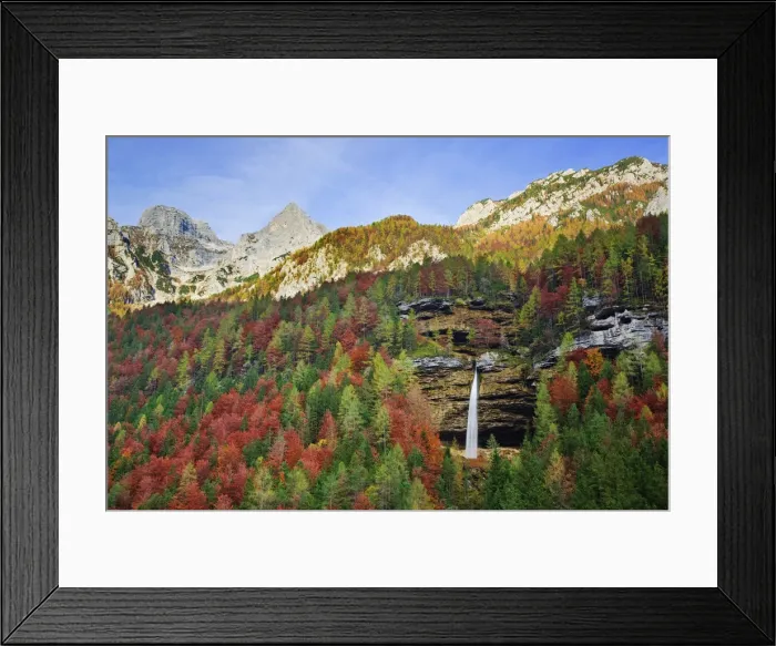 Framed Print : Pericnik waterfall in autumn, Vrata Valley, Triglavski National Park, Gorenjska, Slovenia Framed Print : Pericnik waterfall in autumn, Vrata Valley, Triglavski National Park, Gorenjska, Slovenia