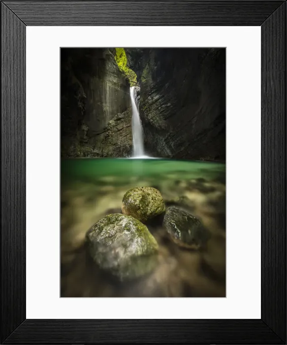 Framed Print : Slap Kozjak, Kobarid, Slovenia Framed Print : Slap Kozjak, Kobarid, Slovenia