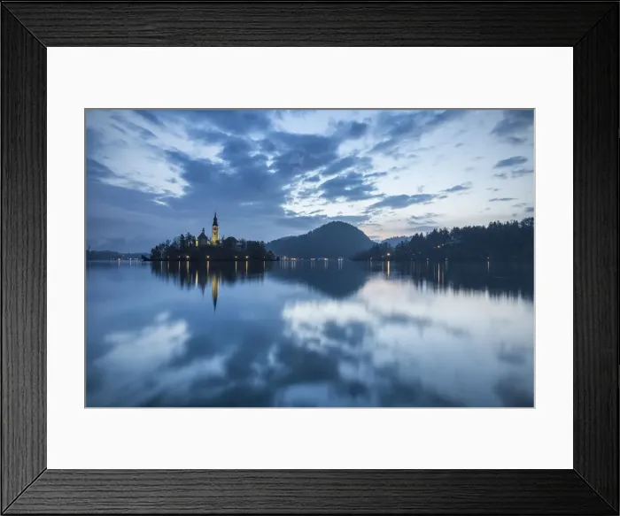Framed Print : Lake Bled at sunrise, Slovenia Framed Print : Lake Bled at sunrise, Slovenia