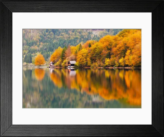 Framed Print : Lake Bohinj in autumn, Gorenjska, Slovenia Framed Print : Lake Bohinj in autumn, Gorenjska, Slovenia