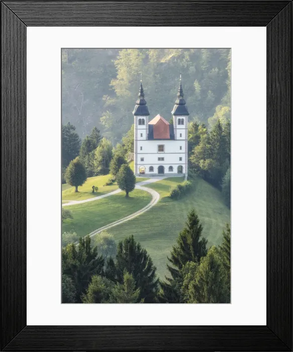 Framed Print : St Volbenk Na Logu, Gorenji Vrsnik, Slovenia Framed Print : St Volbenk Na Logu, Gorenji Vrsnik, Slovenia
