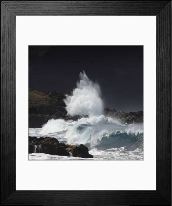 Framed Print : Waves at Playa de las Arenas, Tenerife, Canary Islands, Spain Framed Print : Waves at Playa de las Arenas, Tenerife, Canary Islands, Spain