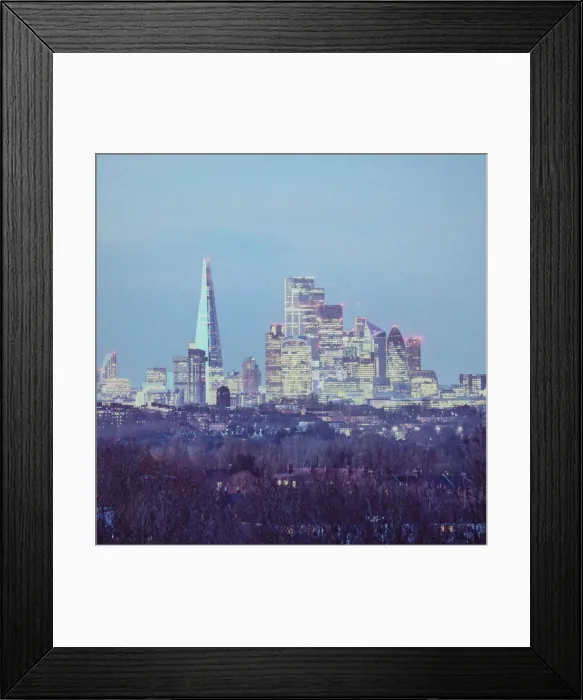 Framed Print : City of London from Crystal Palace, England, UK Framed Print : City of London from Crystal Palace, England, UK