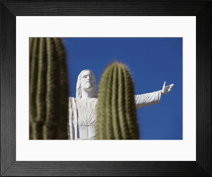 Framed Print : The imposing statue of the Cristo del Portezuelo'in Chilecito, La Rioja Framed Print : The imposing statue of the Cristo del Portezuelo'in Chilecito, La Rioja