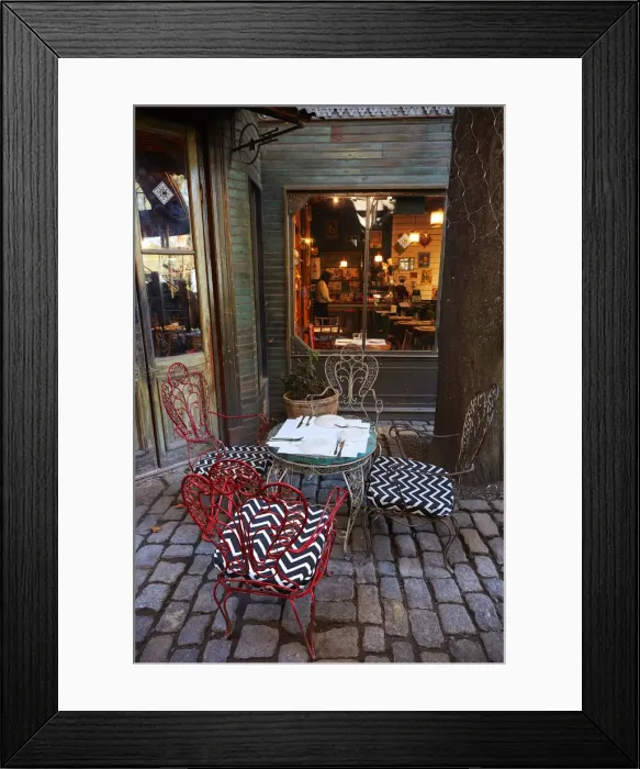 Framed Print : Vintage seats in a restaurant of the Maschwitz Market, Buenos Aires, Argentina Framed Print : Vintage seats in a restaurant of the Maschwitz Market, Buenos Aires, Argentina