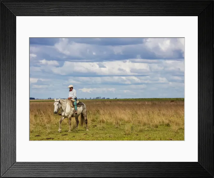 Framed Print : A gaucho on horseback at Estancia Buenavista, Esquina, Corrientes, Argentina Framed Print : A gaucho on horseback at Estancia Buenavista, Esquina, Corrientes, Argentina