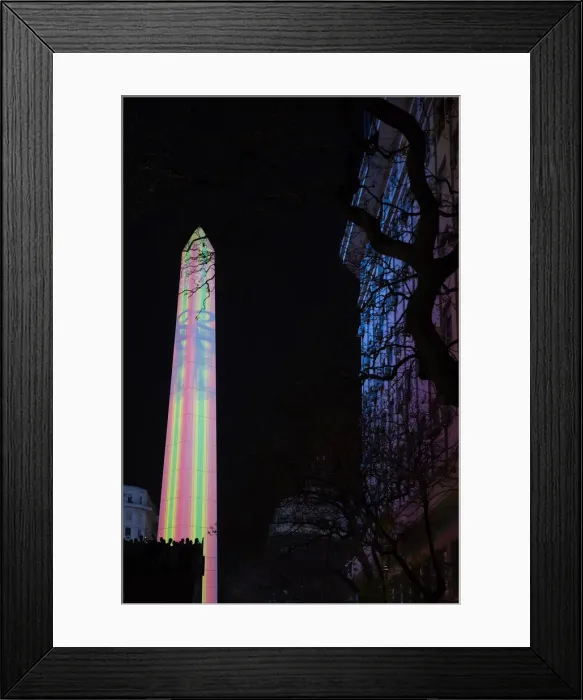 Framed Print : The Obelisk monument illuminated in occasion of the artistic exhibition of Julio Le Parc Framed Print : The Obelisk monument illuminated in occasion of the artistic exhibition of Julio Le Parc