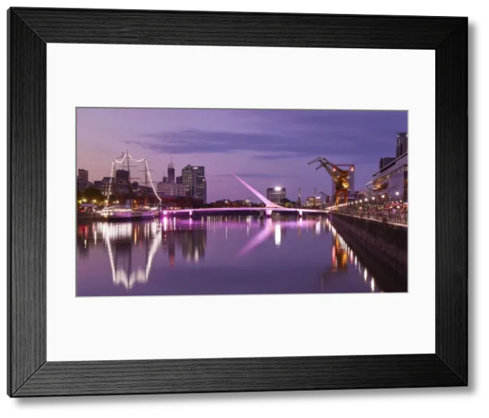 Framed Print : The Puente de la Mujer'by architect Santiago Calatrava Framed Print : The Puente de la Mujer'by architect Santiago Calatrava