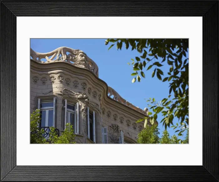 Framed Print : A detail of the Casa de los Lirios, one of the best example of Art Nouveau in Buenos Aires, Argentina Framed Print : A detail of the Casa de los Lirios, one of the best example of Art Nouveau in Buenos Aires, Argentina