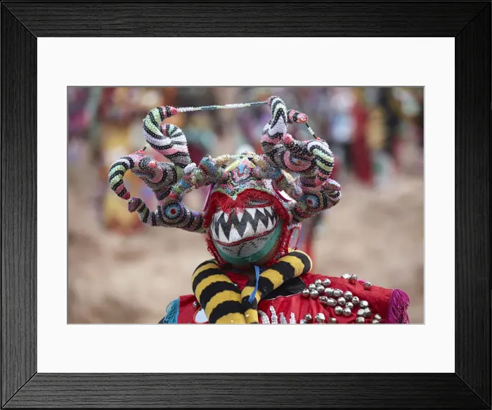 Framed Print : One of the Devil's masks of the Uquia Carnival, Jujuy, Argentina Framed Print : One of the Devil's masks of the Uquia Carnival, Jujuy, Argentina