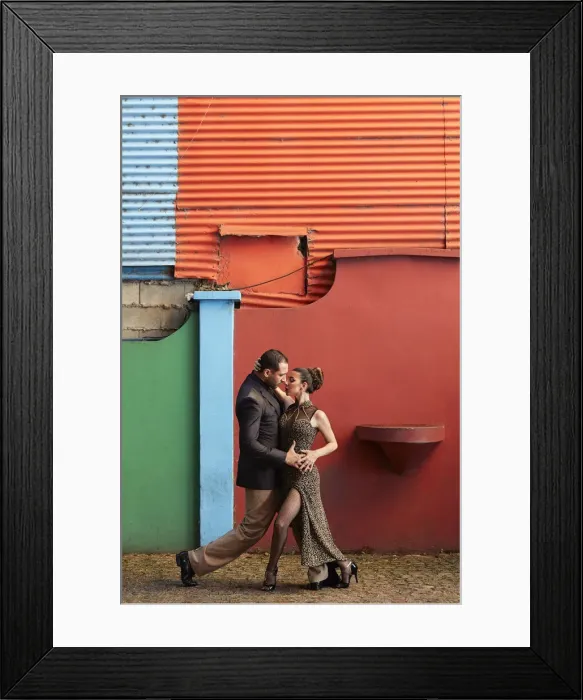 Framed Print : A couple of Professional Tango dancers in the colorful Caminito de la Boca, Buenos Aires, Argentina. (MR) Framed Print : A couple of Professional Tango dancers in the colorful Caminito de la Boca, Buenos Aires, Argentina. (MR)