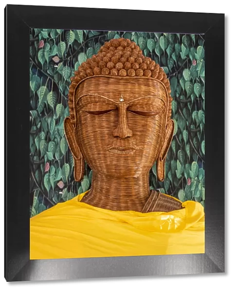 Wicker Buddha statue in Buddha statue in Shwedagon Pagoda, Yangon, Myanmar