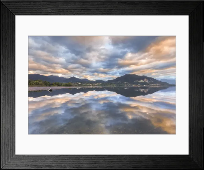 Framed Print : Sunrise on Pusiano lake, Lecco province, Lombardy, Italy, Europe Framed Print : Sunrise on Pusiano lake, Lecco province, Lombardy, Italy, Europe