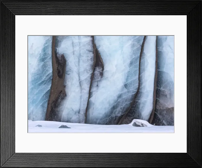 Framed Print : Details on a glacier at Svalbard Islands, Norway, Europe Framed Print : Details on a glacier at Svalbard Islands, Norway, Europe