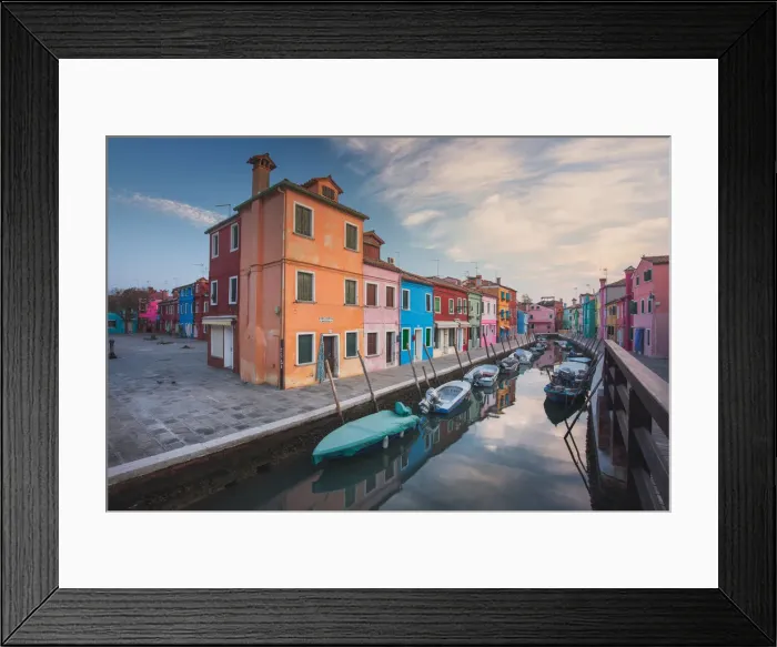 Framed Print : A peaceful morning at Fondamenta Cavanella, Burano, Venice, Veneto, Italy, Europe Framed Print : A peaceful morning at Fondamenta Cavanella, Burano, Venice, Veneto, Italy, Europe
