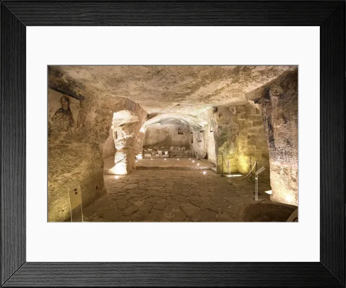 Framed Print : Ruprestrian Church of San Giovanni in Monterrone, Matera district, Basilicata, Italy Framed Print : Ruprestrian Church of San Giovanni in Monterrone, Matera district, Basilicata, Italy
