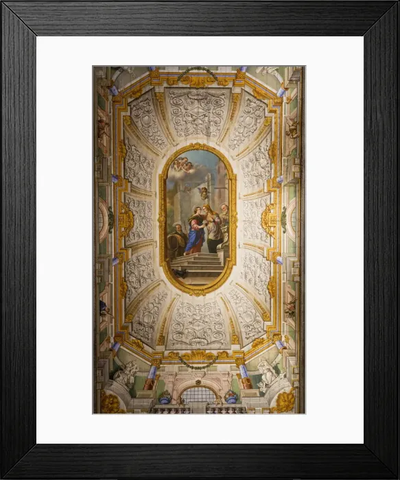 Framed Print : Ceiling of Matera Chathedral, Matera district, Basilicata, Italy Framed Print : Ceiling of Matera Chathedral, Matera district, Basilicata, Italy