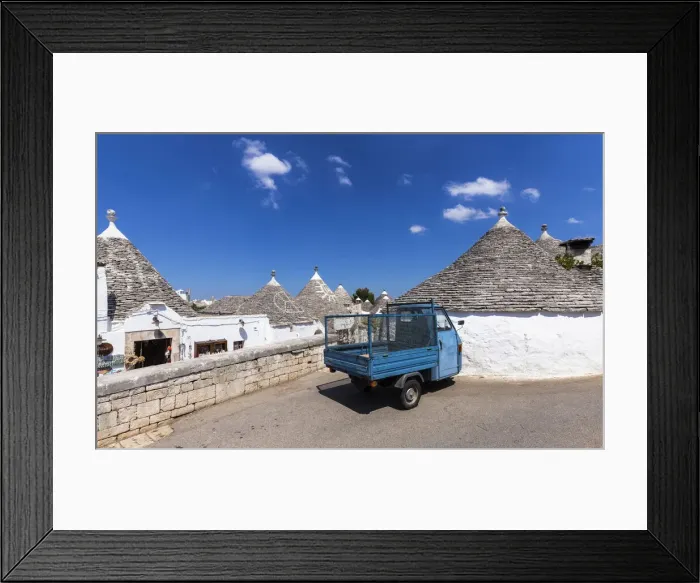 Framed Print : Alberobello village, Bari district, Apulia, Italy