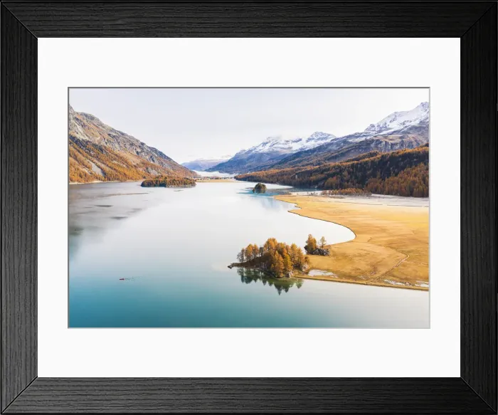 Framed Print : Switzerland, Canton of the Grisons, Maloja region, Sils im Engadin / Segl Framed Print : Switzerland, Canton of the Grisons, Maloja region, Sils im Engadin / Segl