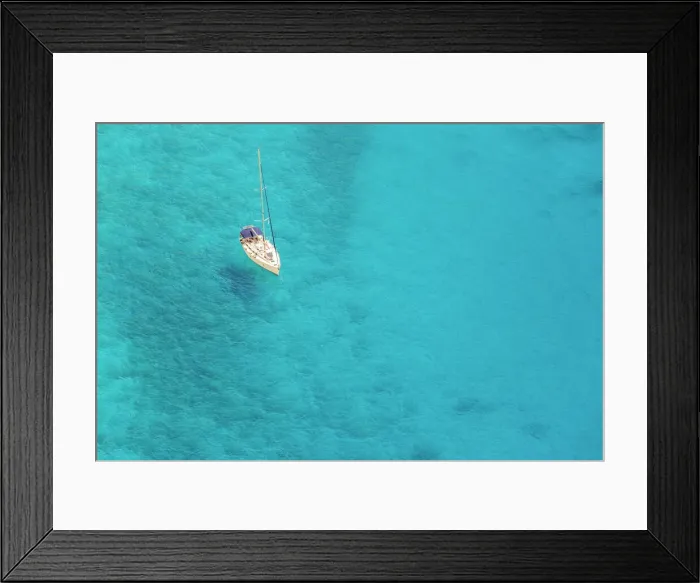 Framed Print : Boat docked near Shipwreck beach, Zakynthos, Ionian Islands, Greece, Europe Framed Print : Boat docked near Shipwreck beach, Zakynthos, Ionian Islands, Greece, Europe