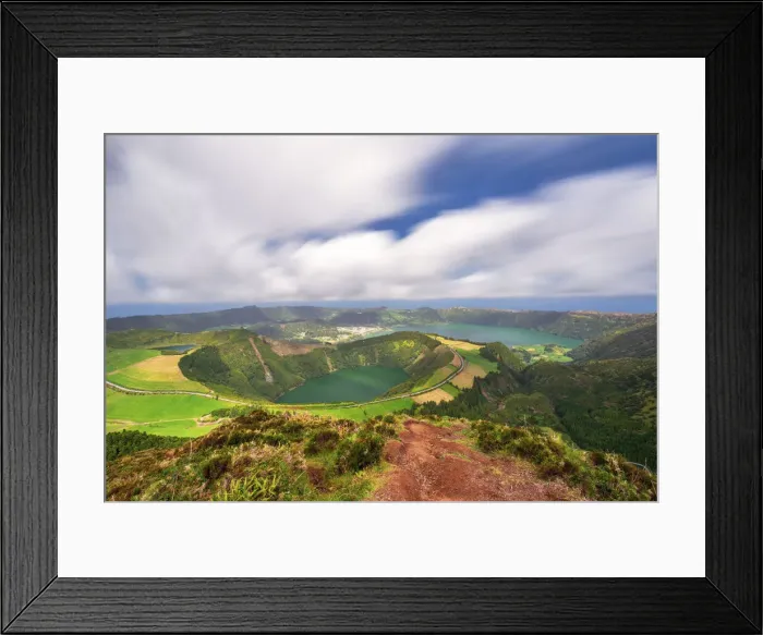Framed Print : Boca do Inferno viewpoint, Sete Cidades, Ponta Delgada, Azores, Portugal, Western Europe Framed Print : Boca do Inferno viewpoint, Sete Cidades, Ponta Delgada, Azores, Portugal, Western Europe