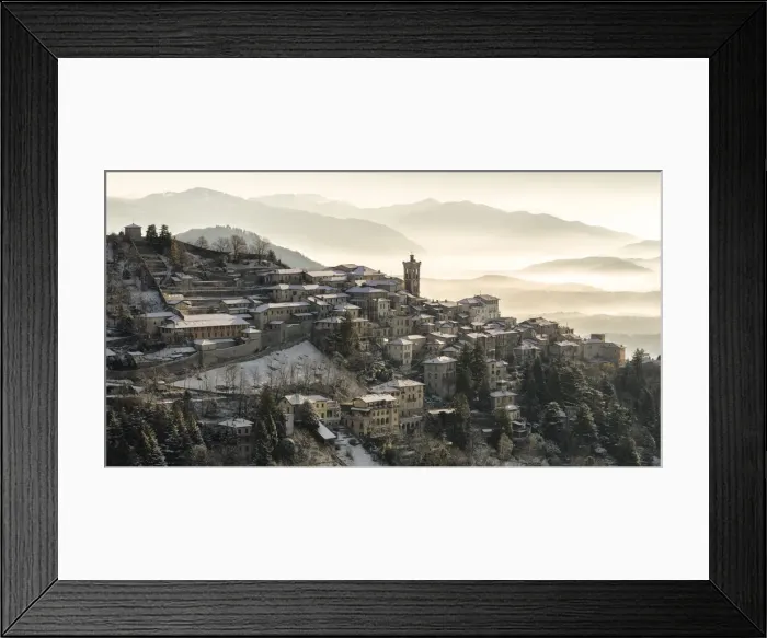 Framed Print : Santa Maria del Monte in winter from the Campo dei Fiori Framed Print : Santa Maria del Monte in winter from the Campo dei Fiori