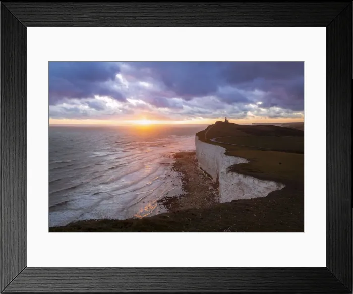 Framed Print : Belle Tout lighthouse at sunset. Beachy Head, Eastbourne, East Sussex, England, UK Framed Print : Belle Tout lighthouse at sunset. Beachy Head, Eastbourne, East Sussex, England, UK