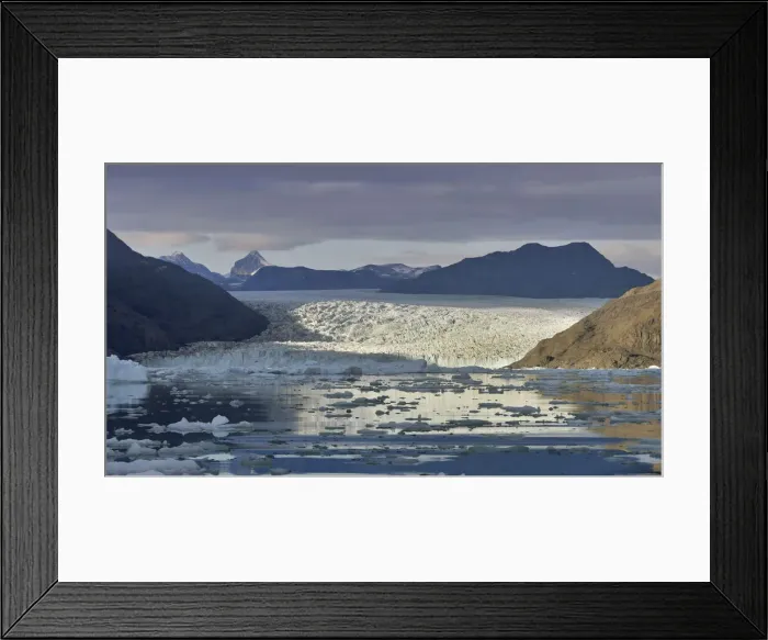 Framed Print : Qooroq glacier from Qooroq Fjord, Greenland Framed Print : Qooroq glacier from Qooroq Fjord, Greenland