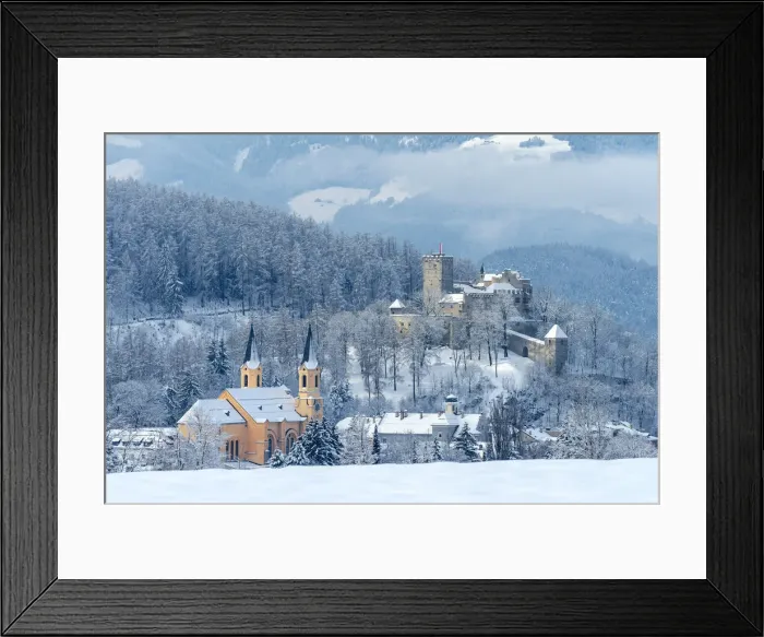Framed Print : Brunico  /  Bruneck, Bolzano province, South Tyrol, Italy