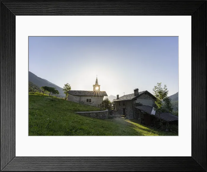 Framed Print : Europe, Italy, Aosta Valley: Montavic Framed Print : Europe, Italy, Aosta Valley: Montavic