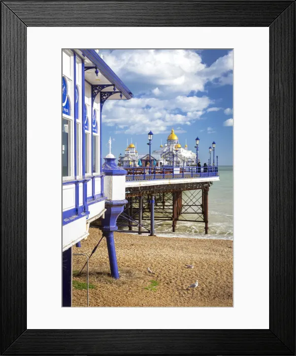 Framed Print : Eastbourne pier from the shore. Eastbourne, East Sussex, England, UK Framed Print : Eastbourne pier from the shore. Eastbourne, East Sussex, England, UK