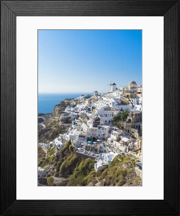 Framed Print : Oia, Santorini, Cyclades, Greece Classic view of Oia Framed Print : Oia, Santorini, Cyclades, Greece Classic view of Oia
